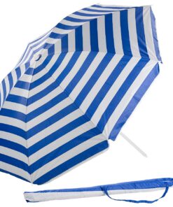 Royal Gardineer UV30+ Strand Sonnenschirm mit Tasche: Perfekt für Familien im Urlaub und Sommersüßer, Ø 160 cm