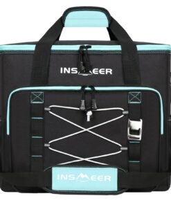 INSMEER Kühltasche Gross 55L für Ausflüge und Camping - Auslaufsicher, Wasserdicht und Faltbar mit Flaschenöffner