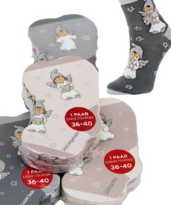 KAMACA Paar Magische Socken - Baumwolle, Schutzengel, 36-40größe, Partyspezial, Geburtstagsgeschenk (4er Set)