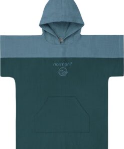 normani Kinder Badeponcho 100% Bambusviskose leicht kompakt - Surfer Poncho mit Kapuze