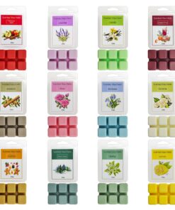 Duftwachs für Duftlampe, Raumdüfte-Wachswürfel Winterduft Geschenk Set für Weihnachten Duftwachs Wax Melts 100% Sojawach