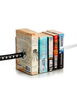 ZWCIBN DVD-Buchstützen Metall schwarz decorativ gemacht für Bücherliebhaber und Männer
