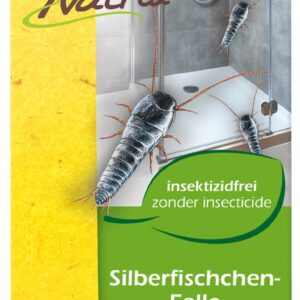 Natria Silberfischchen-Falle 2 Stück geruchlose insektizidfreie Klebefalle zur Silberfischchenabwehr für Zuhause und Gew