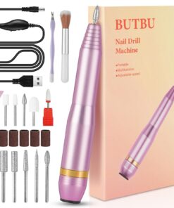 BUTBU Kabellos Nagelfräser 20000 u/min,professionell elektrische Nagelfeile für Gelnägel und Shellac, semipermanentes Ge