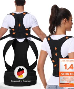 DONNER Kraft Haltungskorrektur Herren Damen: Verstellbare und Atmungsaktive Haltungstrainer für Herren und Damen - XXL-S