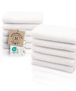 ZOLLNER 10er Set weiche Seiftücher - für unauffällige Reinigung - OEKO-TEX - Baumwolle 30x30 cm - waschbar bis 95°C - id
