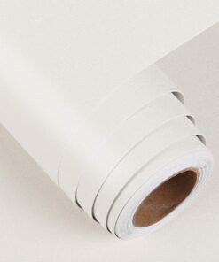 FunStick Möbelfolie Cremeweiß für Küche und Regale Wasserdicht und Reißfest 40x200cm