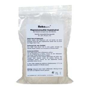Rekosan ® Magnesiumsulfat Bistrott Salz für Lebensmittel-/Pharmaqualität - ideal für Badeprozeduren und Gesundheitszweck