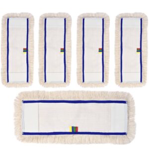 Profiproof Wischbezug aus Baumwolle | 50cm Breite | 5er-Pack | für alle Bodenarten und Bodenwischer | Ersatzbezug zur Sc