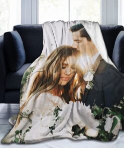 Personalisierte ACCZ Decke 150 * 200CM Fotodecke mit Eigenem Foto und Text, Personalisierte Geschenke Für Väter, Mütter