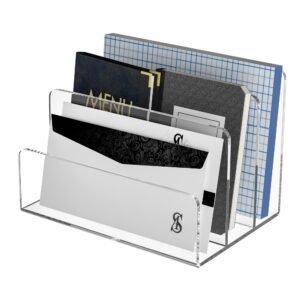 Sezanrpt Acryl Aktenhalter 3 Fach klare Schreibtisch-Organizer für Office Berechnen