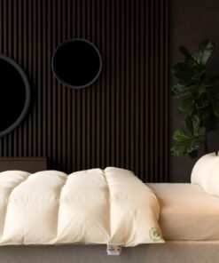 Bio-Luxe-KBA TESTSIEGER - EXTRA WARM 100% GÄNSE Organic Daunendecke für Winter German Quality Downpass 135x200cm OEKO-TE