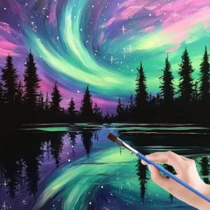 Aurora Malen Nach Zahlen für Erwachsene - Geschenk für sich selbst DIY Handgemalt Ölgemälde Leinwand 50 x 70 cm W8-4 A