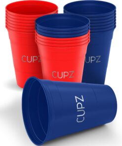 CUPZ - 22 Hartplastikbecher Set - Wiederverwendbar und Spülmaschinenfest - Perfekt für Erwachsene und jede Party -16oz /
