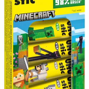 UHU stic Klebestift Minecraft 8x8,2g für Schoolernaubare Aufkleber | UHU stic Klebestift 2024 Minecraft 8x8,2g Kindersi