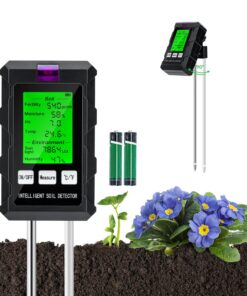 Mcbazel 6-in-1 Bodenmessgerät für Rasen und Topfpflanzen | Mcbazel Batteriebetriebener Bodentester für Gartenarbeit | M