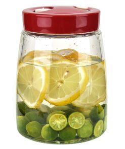 Gärglas 1,4 l mit automatisches/manuelles Luftablassventil für Kimchi Gurken Sauerkraut