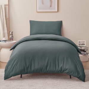 RUIKASI Bettwäsche 150x220 2er Set - Bügelfrei und Weich für Ihr Komfort OEKO-TEX STANDARD 100 Anthrazit
