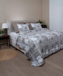 Zelesta Wonderbed Bettdecke 135x200 cm - 4 Jahreszeiten Bettwäsche, warm und luftig, anti-Allergene Steppdecke (Patchwor