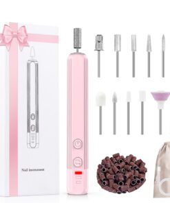 AOMEES Elektrisches Nagelbohrer Set für Acryl und Gelnägel - leicht tragbar und kabellos | AOMEES Elektrisches Nagelboh