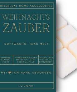 Interluxe Duftwachs Duft Weihnachtszauber angenehm duftend Waxmelt 100% pflanzlich Interluxe Duftwachs Duft Weihnachts