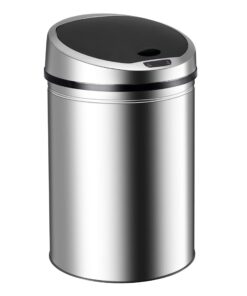 Ribelli Edelstahl Abfalleimer 60 Liter - Sensor Technik - Geschäftsinne für Sauberkeit - Händertastenfrei - Abnehmbarer