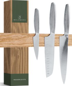 WALDWERK Magnetleiste Messer - magnetisch für schwere Messer - Ideal für Küchenprofi und Amateure - Stark anhaftende Mag