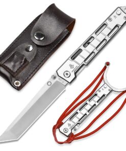 NedFoss DG-BK Tanto Klappmesser - Scharfes Outdoor-Taschenmesser für Sammlung und Geschenke 9CM