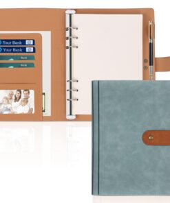 Skycase A5 Ringbuchordner - Practischer Planer & Notizbuch für Schule & Büro - Blau - 6-Ring-Mechanik