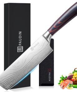 PAUDIN Japanisches Hackmesser für die Küche mit Nariki Klinge und ergonomischem Griff