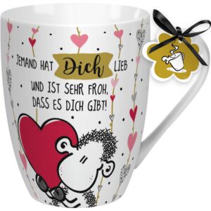 Sheepworld Kaffeetasse Spruch Liebster Geschenk 59600 | 30 cl Porzellan