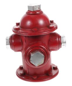 HYTROVE Retro Eisen Feuerwehrhydrant Dekoration für Garten und Innenräume - Rustikales Haushaltsornament - Ideal für Fre