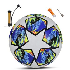 RNNTK 2024 Fußball Ball für Football Fans als Geburtstagsgeschenk mit Pumpe Regulär Nr. 5