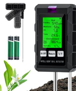Wigearss 6 in 1 Bodenmessgerät - perfekt für Gartenliebhaber und Landschaftsarchitekten | Wigearss 6 in 1 Bodenmessgerä