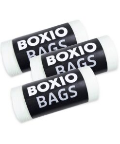BOXIO - 25 Bio Müllbeutel für Campingtoilette, kompostierbare Beutel Blackout, grün BOXIO - 10 l WC Beutel, kompostier