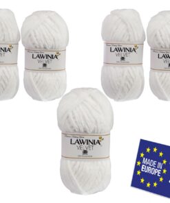 Premium Velvety Wolle zum Häkeln, dicke Chenille Garn 5x100g, flauschig, zum Kuscheln, Hobbii Yarn