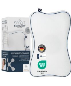 smartsleep® smart Recovery Pillow - Ergonomisches Visko-Schaum-Stützkissen für Rücken- & Seitenschläfer - Formstabiles O