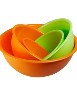 5-teilig Salatschüssel, Rührschüsseln - Mikrowellengerecht & Spüleinsatz - 100% made in Italy | 5-teilig Salatschüssel,