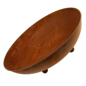 Rostikal Pflanzschale 53 cm - Hochwertige, Wetterfeste Gartendeko für Terrasse, Balkon und Garten