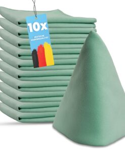 10 X Premium Möbel Poliertuch - Hochwertiges Reinigungstuch ohne Fusseln, ideal für Möbel, Glas und Holzöl - 40x40 cm