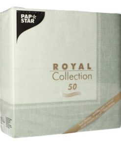 ROYAL Collection 50 Servietten jadegrün 40 cm x 40 cm für Essensservieren und -aufholen