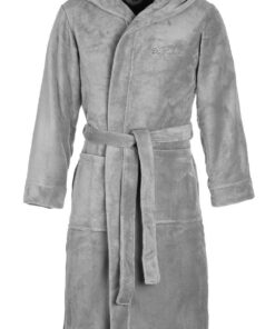 Di Vadini Unisex Herren Damen Bademantel Florenz mit Kapuze I Flauschigster Morgenmantel I Öko-Friendly Nachtwäsche XXS