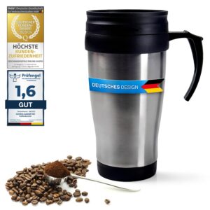 Dimono Coffee-2-go Thermobecher Aus Edelstahl für Professionelle bei Auftritten und Reisen 400ml Dimono Coffee-2-go Ther