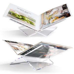 UikJOY Transparenter Acryl Buchständer, ideal für Biblien, Koran und Kunstbücher (Transparent, Groß) UikJOY Transparen
