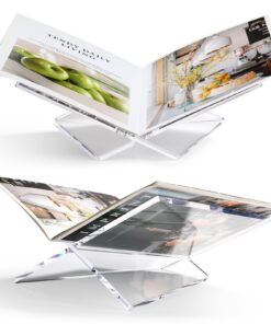 UikJOY Transparenter Acryl Buchständer, ideal für Biblien, Koran und Kunstbücher (Transparent, Groß) UikJOY Transparen