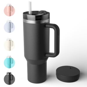 Bailkind 1182mL Thermobecher Autobecher Edelstahl Vakuum Isolierung BPA-Frei SpülmaschinenfestSpritzfest Strohhalm 2 dic