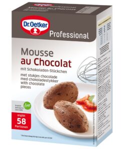 Dr. Oetker Professional Mousse au Chocolat mit Schokoladenstückchen | Dessertspezialität für Pros und Amateure | Perfect