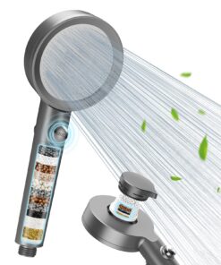 FEELSO Duschkopf mit Filter Gegen Chlor und Schwermetall für Hartes Wasser