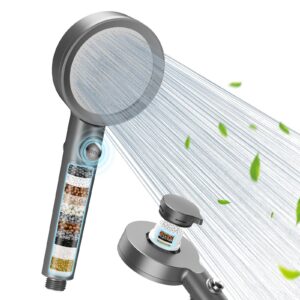 FEELSO Duschkopf mit Filter Gegen Chlor und Schwermetall für Hartes Wasser
