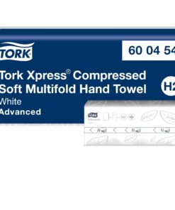 Tork Xpress Soft Multifold Papier­tücher Weiß H2, Hohe Absorptionskraft, 2-Ply, M-Fold, 600 Stück, 600454 Tork Xpress S